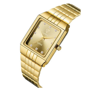 Golden Quartz Watch Men Women Luxury Watches relogio masculino Luxury Gold Bracelet Wrist Watches Steel Female Male Clock 8808 - Boom Boom London