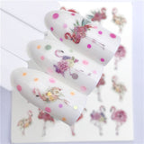 YZWLE Flower Series Nail Art Water Transfer Stickers Full Wraps Deer/Lavender Nail Tips DIY - Boom Boom London