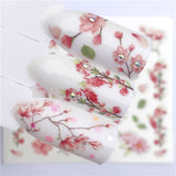 YZWLE Flower Series Nail Art Water Transfer Stickers Full Wraps Deer/Lavender Nail Tips DIY - Boom Boom London