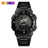 SKMEI Watch Men's Watch Fashion Sport Watches Stainless Steel Strap Mens Watches Stopwatch Chronograph Waterproof Wristwatch Men - Boom Boom London