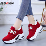 platform wedge sneakers ladies shoes sneaker casual shoes trainers women female shoes black red sneakers women tenis feminino - Boom Boom London