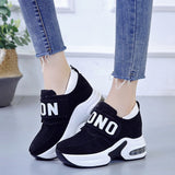 platform wedge sneakers ladies shoes sneaker casual shoes trainers women female shoes black red sneakers women tenis feminino - Boom Boom London