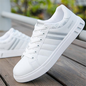 New 2020 Men Casual Shoes Men Leather Flat Shoes Lace-up Low Top Sneakers Breathable Male Shoes Fashion Sneskers Tenis Masculino - Boom Boom London