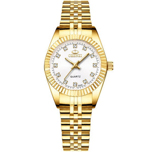 CHENXI Brand Top Luxury Ladies Gold Watch Women Golden Clock Female Women Dress Rhinestone Quartz Waterproof Watches Feminine - Boom Boom London