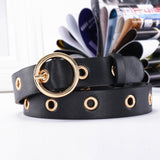 NO.ONEPAUL women belt Genuine Leather New Punk style fashion Pin Buckle jeans Decorative Belt Chain luxury brand belts for women - Boom Boom London