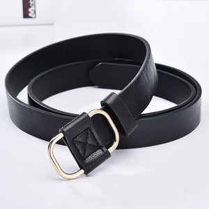 NO.ONEPAUL women belt Genuine Leather New Punk style fashion Pin Buckle jeans Decorative Belt Chain luxury brand belts for women - Boom Boom London