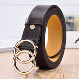 NO.ONEPAUL women belt Genuine Leather New Punk style fashion Pin Buckle jeans Decorative Belt Chain luxury brand belts for women - Boom Boom London