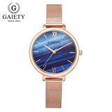 Gaiety Luxury 2 PCS Set Watch Women Rose Gold Water Drill Bracelet Watch Jewelry Ladies Female Hour Casual Quartz Wristwatches - Boom Boom London