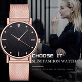 Watch Women Dress Stainless Steel Band Analog Quartz Wristwatch Fashion Luxury Ladies Golden Rose Gold Watch Clock Analog - Boom Boom London