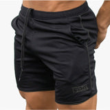 New Men Fitness Bodybuilding Shorts Man Summer Workout Male Breathable Mesh Quick Dry Sportswear Jogger Beach Short Pants - Boom Boom London