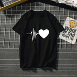 Women's t-shirt Harajuku love t shirt women feminina ladies Than heart ulzzang graphic t shirts women 2019 summer femme clothes - Boom Boom London