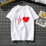 Women's t-shirt Harajuku love t shirt women feminina ladies Than heart ulzzang graphic t shirts women 2019 summer femme clothes - Boom Boom London