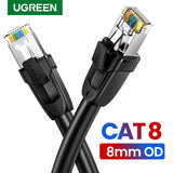 Ugreen Cat8 Ethernet Cable RJ 45 Network Cable SFTP Lan Cat 7 RJ45 Patch Cord for PlayStation PS 4 Router Laptop Cable Ethernet - Boom Boom London