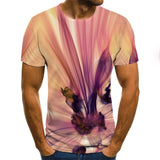 2020 new flame men's T-shirt summer fashion short-sleeved 3D round neck tops smoke element shirt trendy men's T-shirt - Boom Boom London