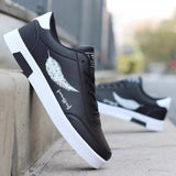 New 2020 Men Casual Shoes Men Leather Flat Shoes Lace-up Low Top Sneakers Breathable Male Shoes Fashion Sneskers Tenis Masculino - Boom Boom London