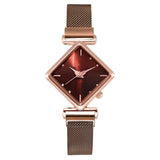 Women Square Watch Luxury Ladies Quartz Magnet Buckle Gradient Color Watches Relogio Feminino For Gift Clock - Boom Boom London