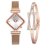 Women Square Watch Luxury Ladies Quartz Magnet Buckle Gradient Color Watches Relogio Feminino For Gift Clock - Boom Boom London