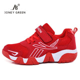 J&G New Children Boys Shoes School Sport Trainers Mesh Breathable Teenagers Flat Running Child Spft Shoes Comfortable Shoes Kids - Boom Boom London