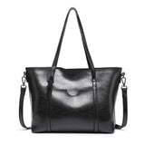 Women bag Oil wax Women's Leather Handbags Luxury Lady Hand Bags With Purse Pocket Women messenger bag Big Tote Sac Bols - Boom Boom London