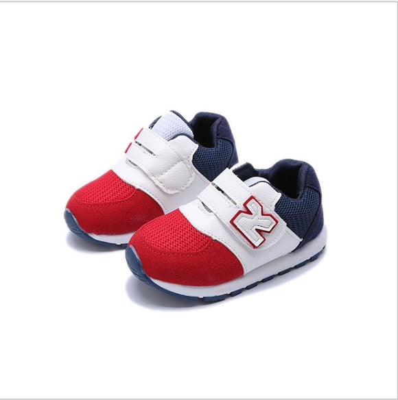 Autumn 2020 Boys Girls Loop Fashion Sneakers Baby/Toddler/Little/Big Kid Leather Casual Trainers Children School Sport Shoes - Boom Boom London