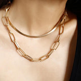 DAXI Chains Choker Necklace Women Gold Necklace Chain Necklaces For Women Pendant Layered Necklace Chokers Jewelry - Boom Boom London