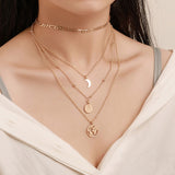 DAXI Chains Choker Necklace Women Gold Necklace Chain Necklaces For Women Pendant Layered Necklace Chokers Jewelry - Boom Boom London