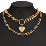 DAXI Chains Choker Necklace Women Gold Necklace Chain Necklaces For Women Pendant Layered Necklace Chokers Jewelry - Boom Boom London