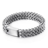 Kalen New Stainless Steel Link Chain Bracelets High Polished Dubai Gold Mesh Bracelets Men Cool Jewelry Accessories Gifts - Boom Boom London