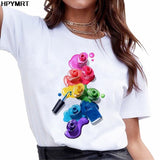 DEAL OF THE DAY: New Summer 90s Vogue Women's Tshirt Fashion Tops Female T-Shirts Harajuku Lady Cosmetics 3D Printed O-Neck t shirt Clothing - Boom Boom London