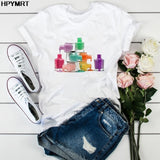 DEAL OF THE DAY: New Summer 90s Vogue Women's Tshirt Fashion Tops Female T-Shirts Harajuku Lady Cosmetics 3D Printed O-Neck t shirt Clothing - Boom Boom London