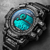 Cool Luminous Men Sport Watch High-end Silicone Strap Military Wrist Watch Led Calendar Waterproof Digital Watch reloj de hombre - Boom Boom London