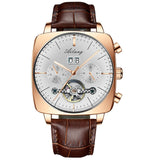 swiss watch mechanical automatic chronograph Square Large Dial Watch Hollow Waterproof 2020 New mens fashion watches luxury - Boom Boom London