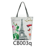 Miyahouse Floral Printed Handbag Women Shoulder Bag Canvas Summer Beach Bag Daily Use Female Shopping Bag Lady - Boom Boom London