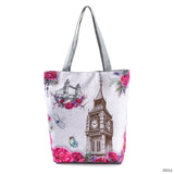 Miyahouse Floral Printed Handbag Women Shoulder Bag Canvas Summer Beach Bag Daily Use Female Shopping Bag Lady - Boom Boom London