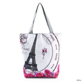 Miyahouse Floral Printed Handbag Women Shoulder Bag Canvas Summer Beach Bag Daily Use Female Shopping Bag Lady - Boom Boom London