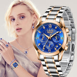 LIGE 2020 New Gold Watch Women Watches Ladies Creative Steel Women's Bracelet Watches Female Waterproof Clock Relogio Feminino - Boom Boom London