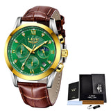 LIGE 2020 NEW Top Brand Luxury Mens Watches Male Clocks Date Sport Military Clock Leather Strap Quartz Business Men Watch Gift - Boom Boom London