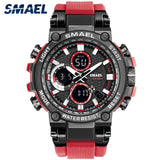 SMAEL 1803 Sport Watch Men Watches Waterproof 5Bar Dual Time Men's Military Watches Shock Resistant Alarm Clock montre homme - Boom Boom London