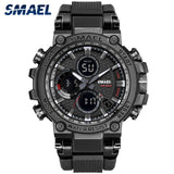 SMAEL 1803 Sport Watch Men Watches Waterproof 5Bar Dual Time Men's Military Watches Shock Resistant Alarm Clock montre homme - Boom Boom London