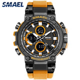 SMAEL 1803 Sport Watch Men Watches Waterproof 5Bar Dual Time Men's Military Watches Shock Resistant Alarm Clock montre homme - Boom Boom London