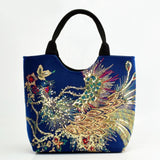 Women Shoulder Bag Handmade Embroidery Peacock Bohemia Ethnic Style Retro Handbag Large Capacity Tote Messenger Bag for Girl - Boom Boom London