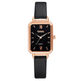 Gaiety Brand Women Watches Fashion Square Ladies Quartz Watch Bracelet Set Green Dial Simple Rose Gold Mesh Luxury Women Watches - Boom Boom London