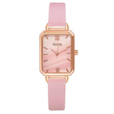 Gaiety Brand Women Watches Fashion Square Ladies Quartz Watch Bracelet Set Green Dial Simple Rose Gold Mesh Luxury Women Watches - Boom Boom London