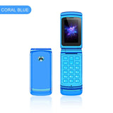 Boom Boom London Deals : Small Mini flip mobile phones push button telephone Bluetooth dialer clamshell unlocked cheap cell phone without camera - Boom Boom London