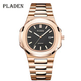 PLADEN Men's Watches Luxury Brand High Quality Steel Strap Clock For Male Fashion Waterproof Designer Diver Watch For Men 2021 - Boom Boom London