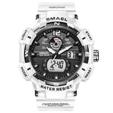 DEAL OF THE DAY:SMAEL Top Luxury Brand Men's Watch Outdoor Sports Waterproof Watches Dual Display Quartz Rubber Digital Clock Relogio Masculino - Boom Boom London