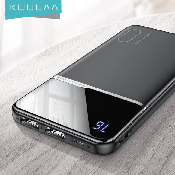 KUULAA Power Bank 10000mAh Portable Charging PowerBank 10000 mAh USB PoverBank External Battery Charger For Xiaomi Mi 9 8 iPhone - Boom Boom London