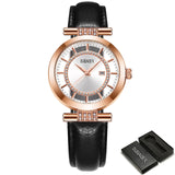 OUBAOER 2021 Women Watches Waterproof Quartz Movement Leather Clock Luxury Fashion Trend Ladies Diamond Wristwatches Best Seller - Boom Boom London