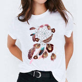 DEAL OF THE DAY:Shirt for Women 90s Cartoon Love Heart Sweet Cute Trend Print Lady T-shirts Top Womens Graphic Ladies Female Tee T-Shirt - Boom Boom London