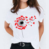 DEAL OF THE DAY:Shirt for Women 90s Cartoon Love Heart Sweet Cute Trend Print Lady T-shirts Top Womens Graphic Ladies Female Tee T-Shirt - Boom Boom London